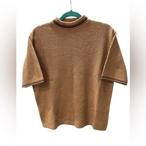 Vintage Golf Pro Revere pebble Bouclé 60’s knit men’s top shirt